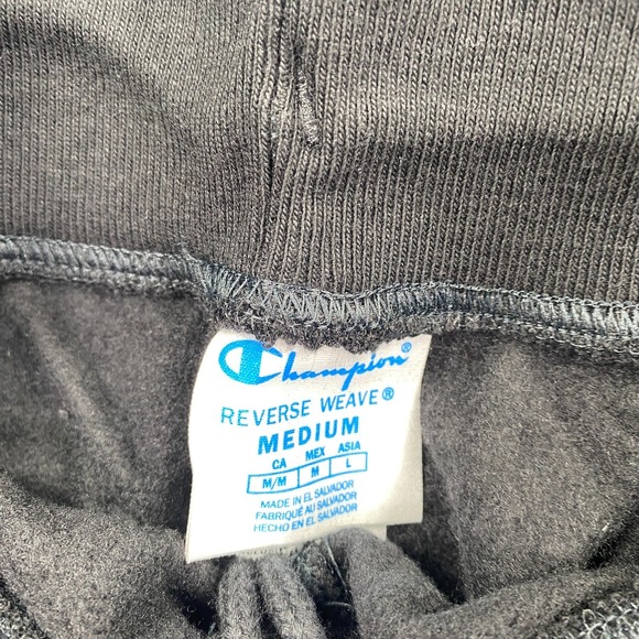 Champion Reserve Weave Activewear Logo Jogger Sweatpants Men's Size M Black - Picture 6 of 10